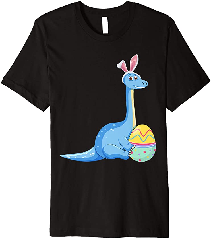 Cute Dinosaur Easter Bunny Ears T Rex Egg Hunt Cute Rabbit Premium T-Shirt