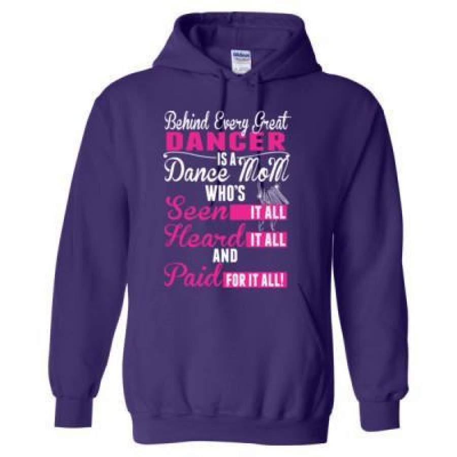 AGR Behind Every Great Dancer Is A Dance Mom Paid For It All – Heavy Blend™ Hooded Sweatshirt