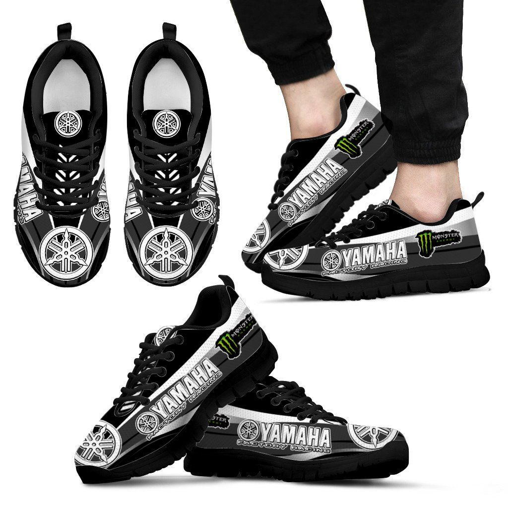 3D Printed Yamaha Racing Sneakers Ver 1 For Men & Women (Black)