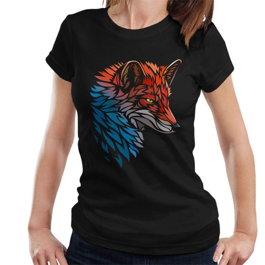 Tribal Fox Women’s T-Shirt