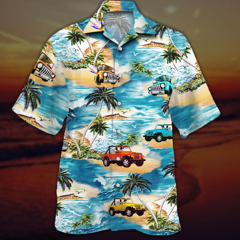 Beach And Jeeps Hawaiian Shirt | Unisex | Adult | Hw7227