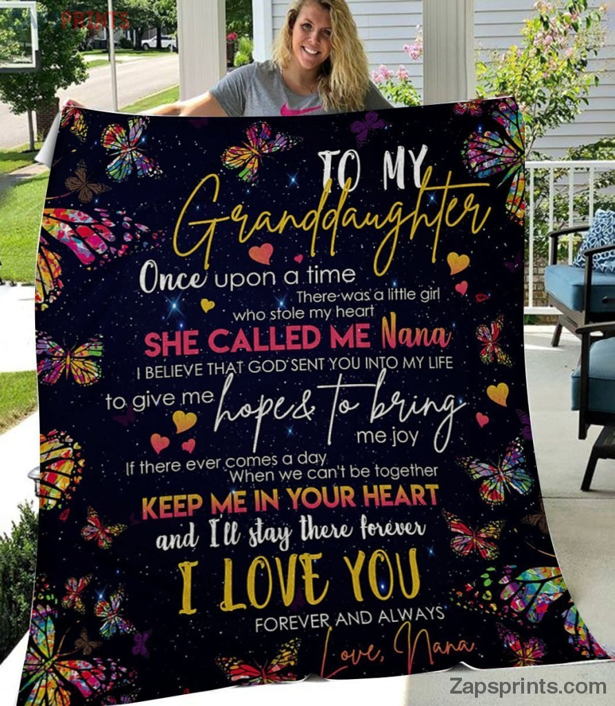 Gift For Granddaughter – To My Granddaughter – She Calls Me Nana – Blanket