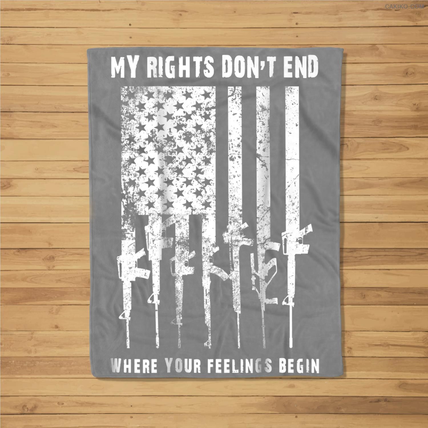 2Nd Amendment Feelings America Usa Patriotic Funny Fleece Blanket