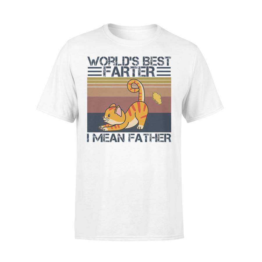 Cat World’s Best Farter I Mean Father Vintage T-shirt