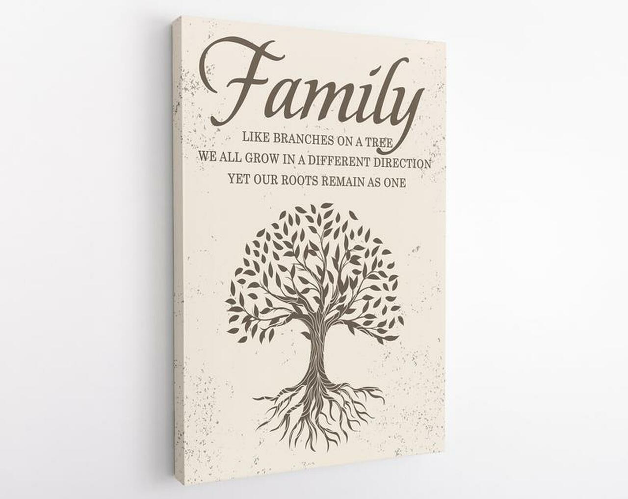 Tree Family, Family Canvas And Poster, Wall Decor, Canvas Instructure Art, Family Gifts, Home Decor Wallart