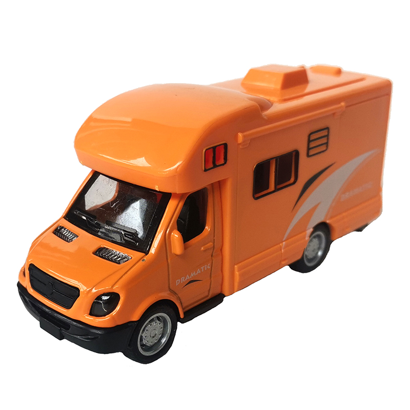 Small Size Pull Back Caravan Touring Car Model Souvenir Ornament 3 Colors Recreation Vehicle Boys Toy Birthday Gift for Children alx