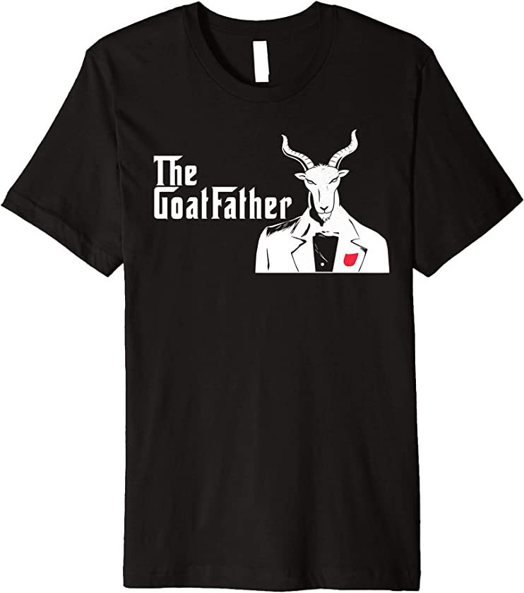 The Goatfather shirt Funny Goat Father Animal Lover Gift Premium T-Shirt