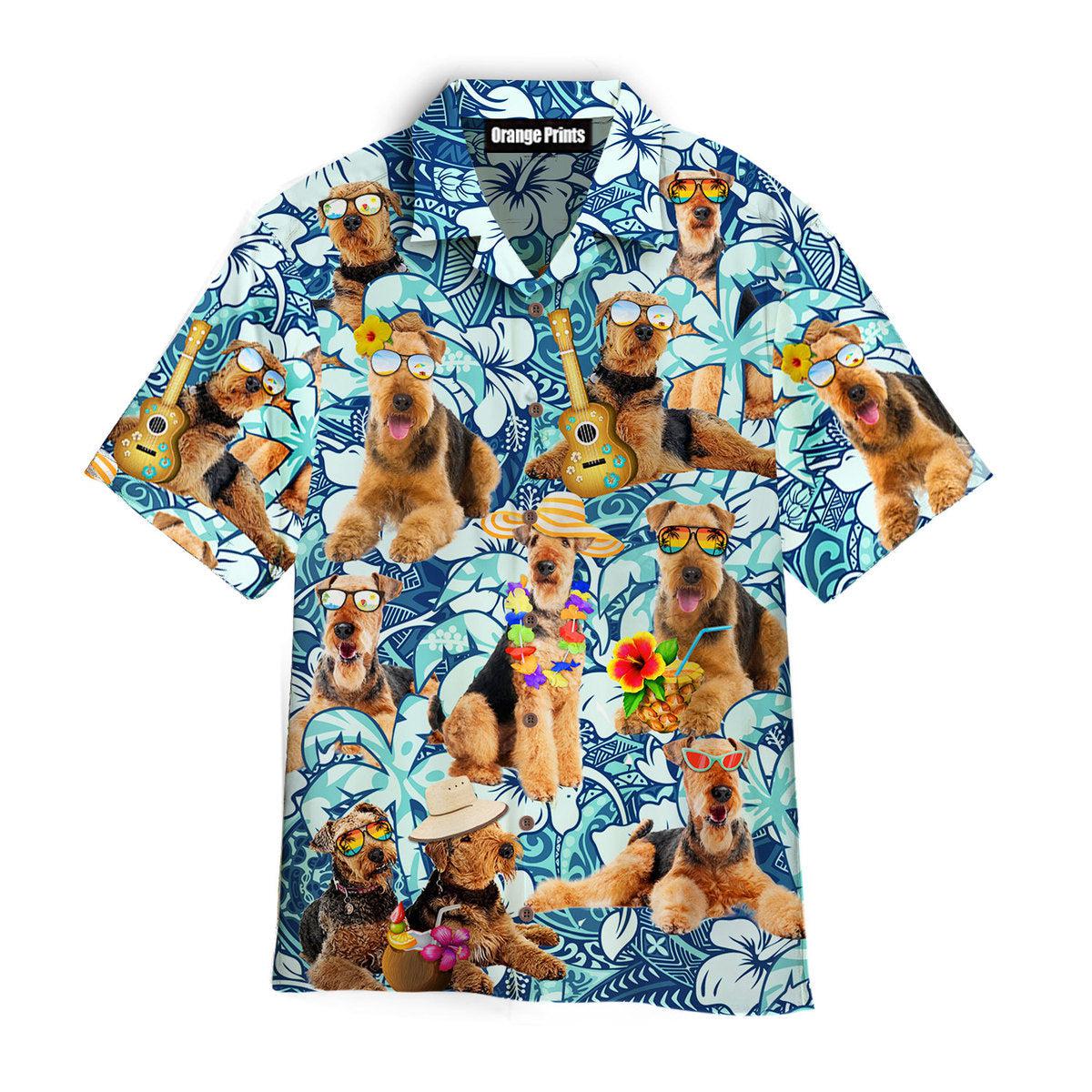 Airedale Terrier Love Beach Aloha Hawaii Shirts For Men Women Ha95890