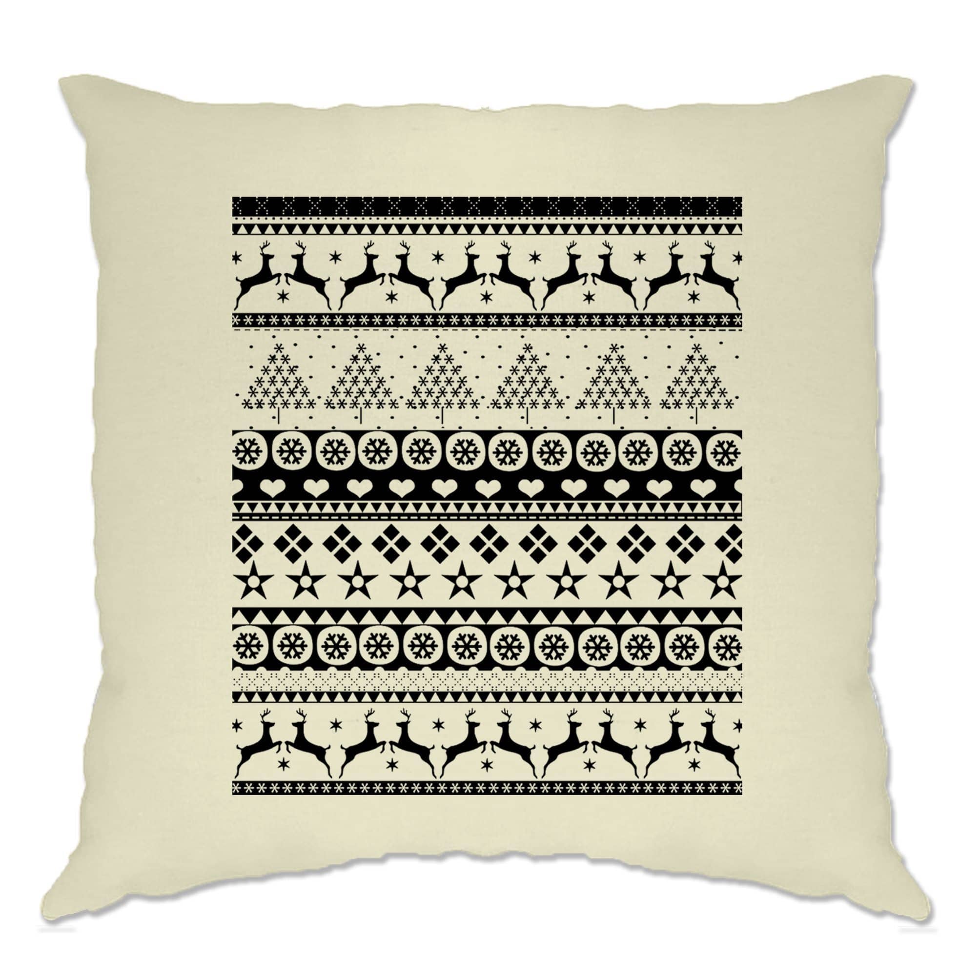 Christmas Cushion Cover Xmas Ugly Sweater Pattern