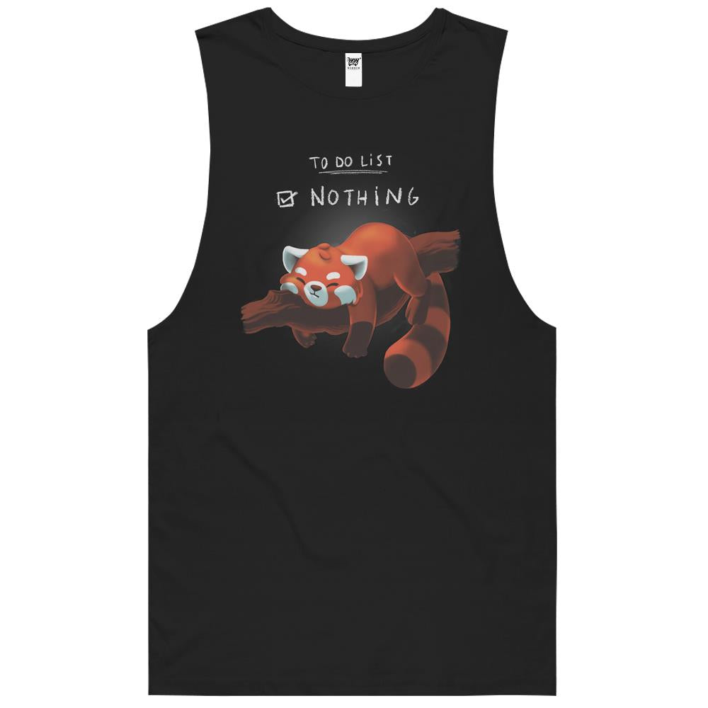 Red Panda Day – To Do List Nothing – Cute Fluffy Animal – Procrastinate Tank Top