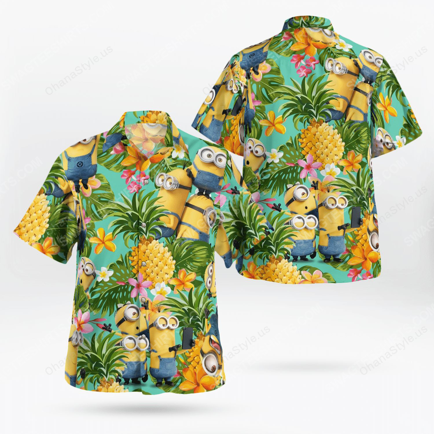 Minion Tropical Hawaii Shirt Maria Ha32258