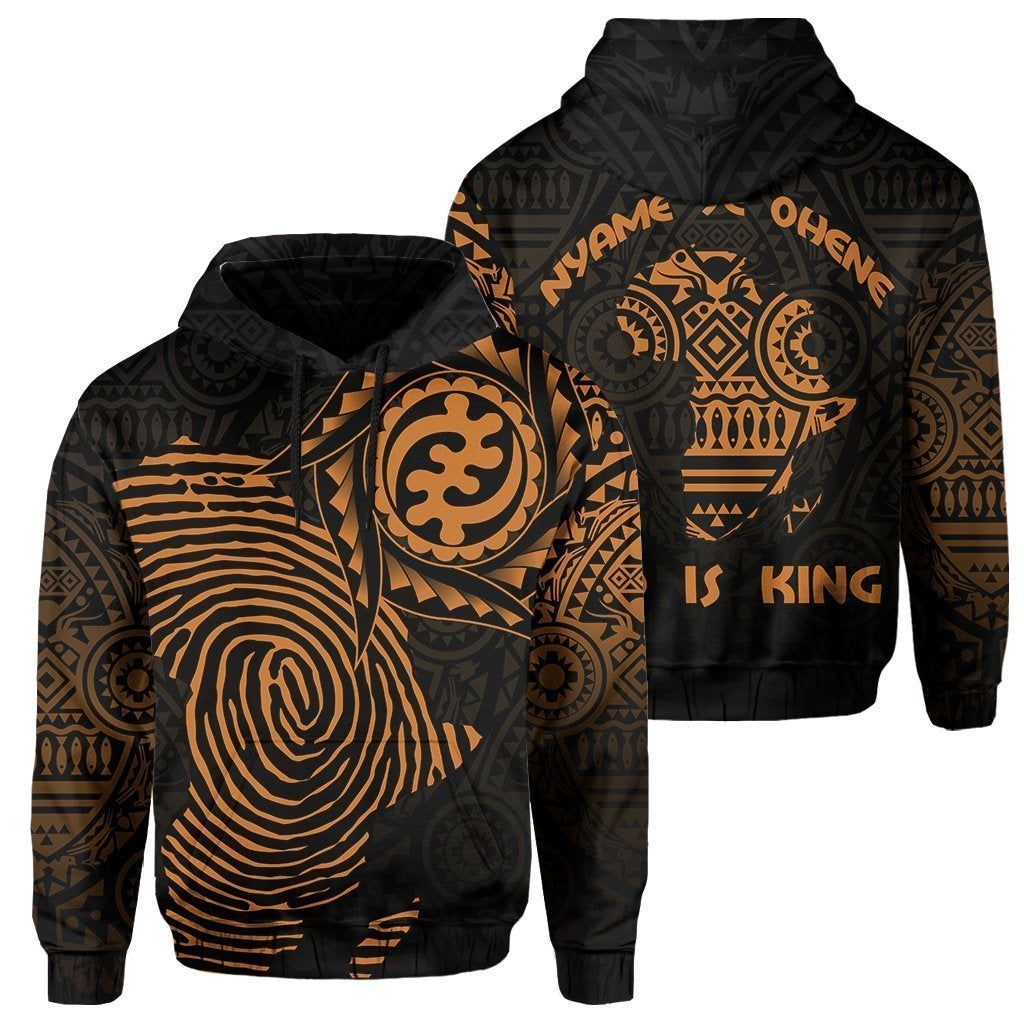 Wonderprint Hoodie – African Heritage Nyame Ye Ohene Pullover