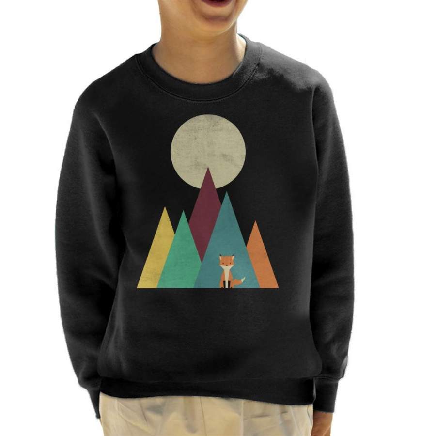 Red Fox Mountain Moonlight Kid’s Sweatshirt