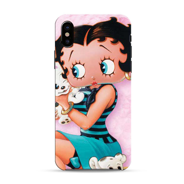 Betty Boop Holding Puppy iPhone X 3D Case