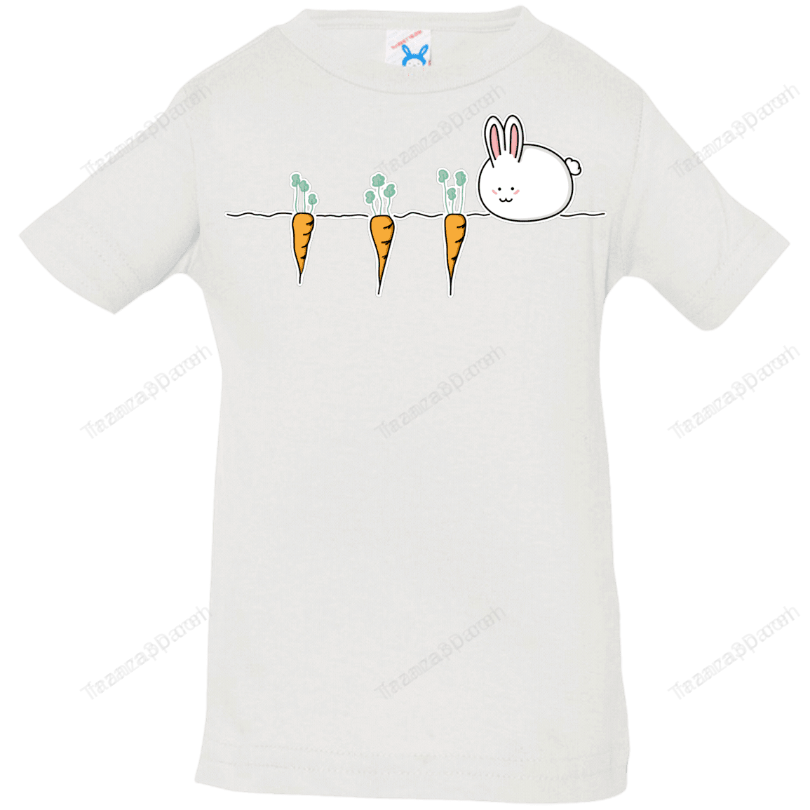 Kawaii Rabbit And Carrots Infant Premium T-Shirt