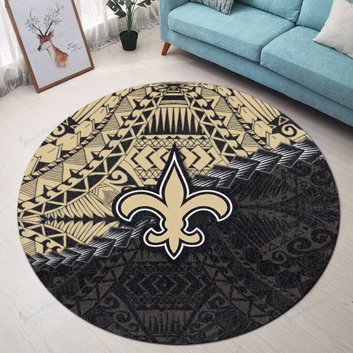 New Orleans Saints Round Rug 33