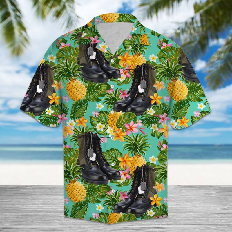 Tropical Pineapple Veterans Hawaii Shirt Ha13208