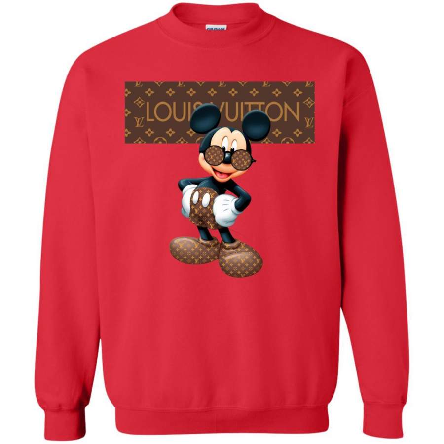 Best Louis Vuitton Mickey Mouse Shirt Crewneck Pullover Sweatshirt – Clothesy shop T-Shirt Store