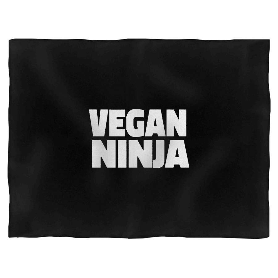 Vegan Ninja Healthy Vegetarian Ninja Warrior Go Green Organic Animal Lover Blanket