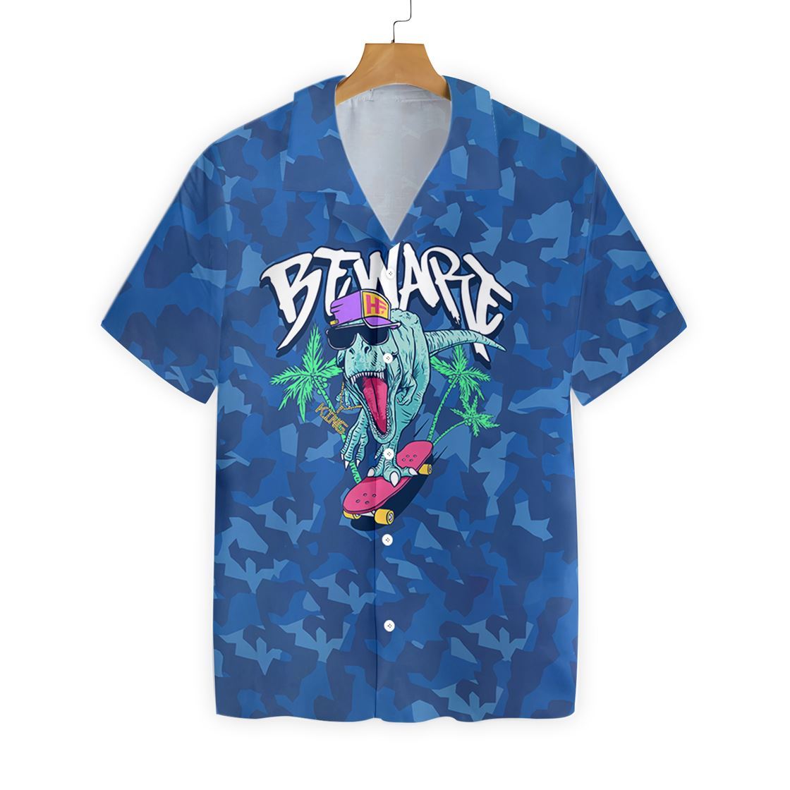 Beware Skating Dinosaur 2610 Hawaii Shirt Ha72415