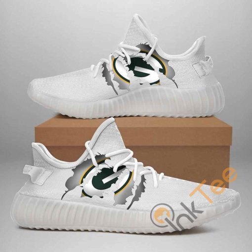 Green Bay Packers Custom Shoes Personalized Name Yeezy Sneakers