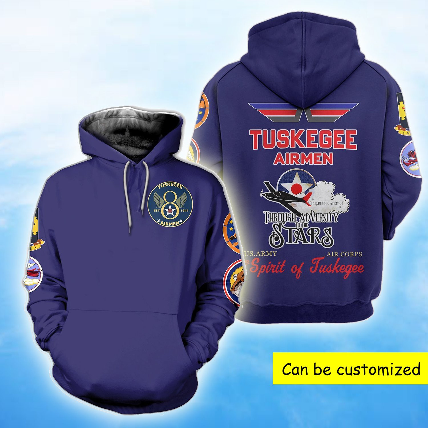 Tuskegee Airmen Hoodie | All Over Hoodie S – 5Xl