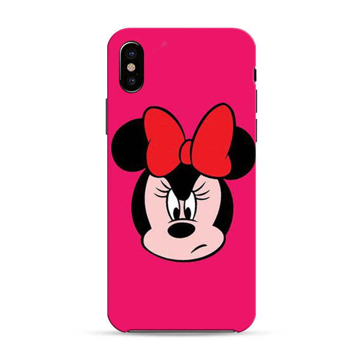 Angry Face Minnie Mouse iPhone X 3D Case