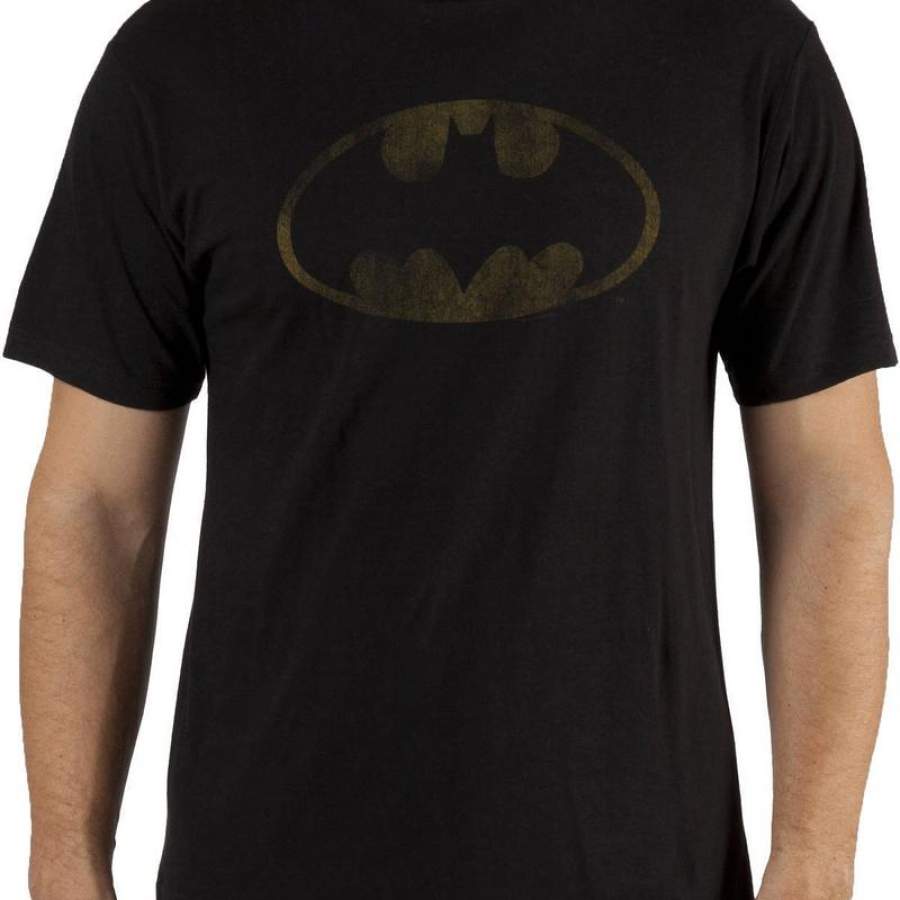 Distressed Batman Logo T-Shirt