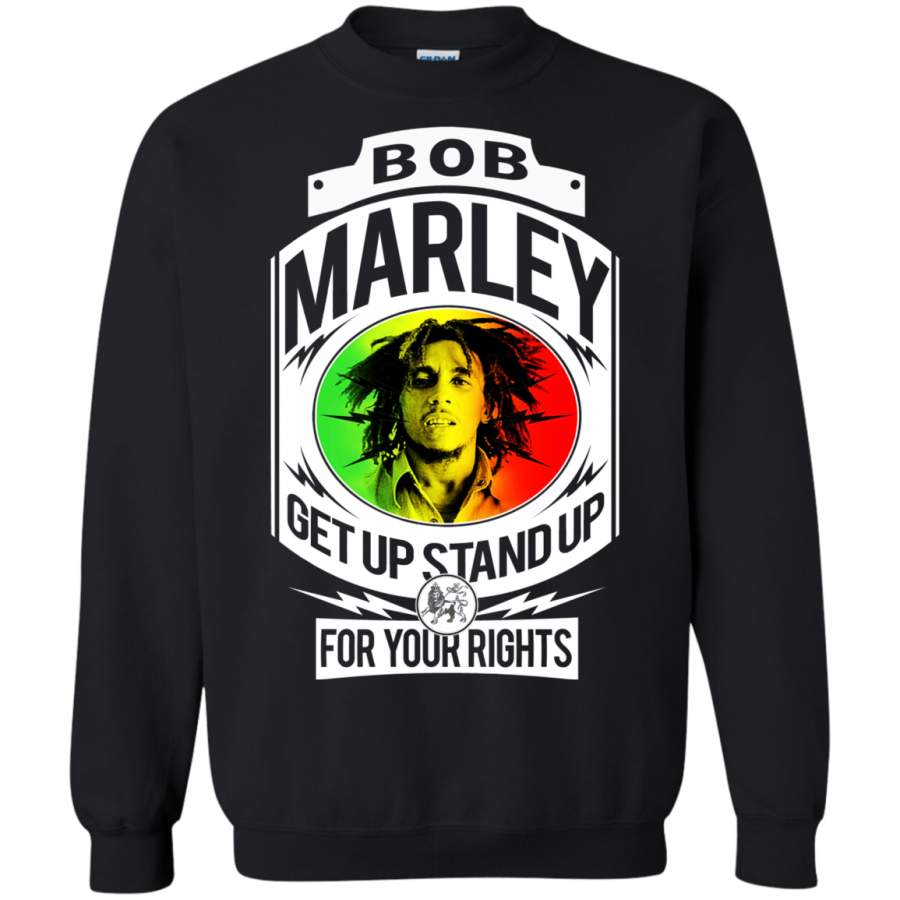 Bob Marley Get Up Stand Up black Pullover Sweatshirt