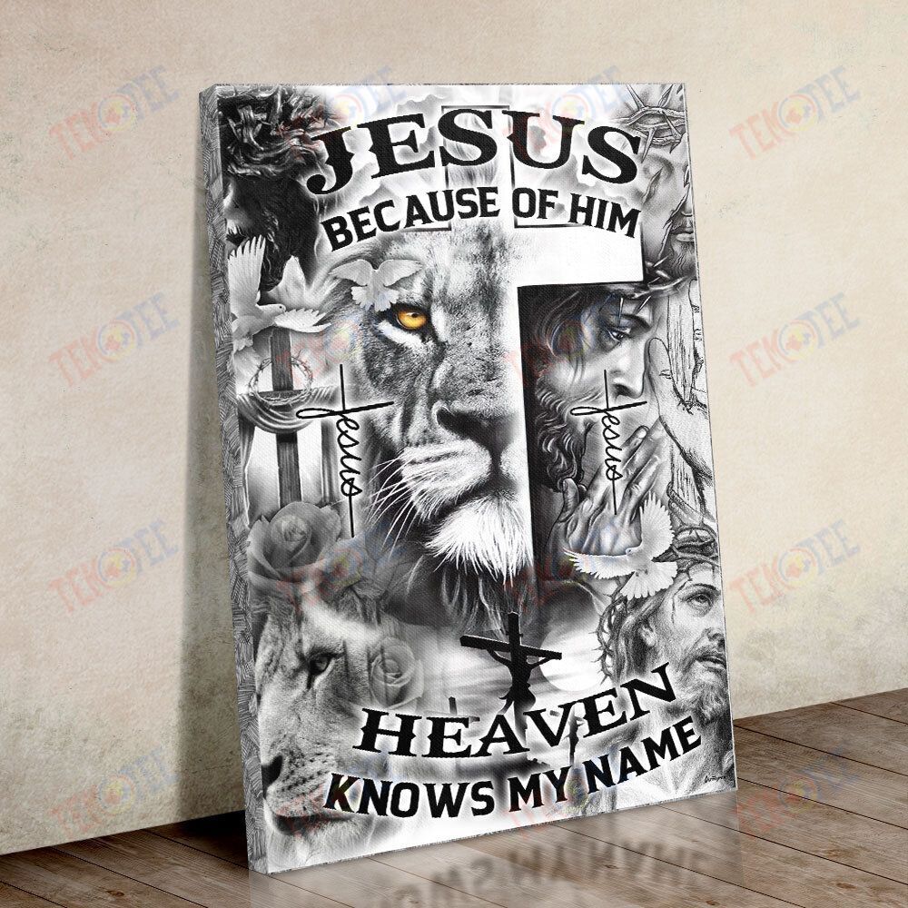 Canvas Painting Bestieship Jesus Because Of You Heaven Knows My Name Canvas Wall Art Wall Art Home Decoration