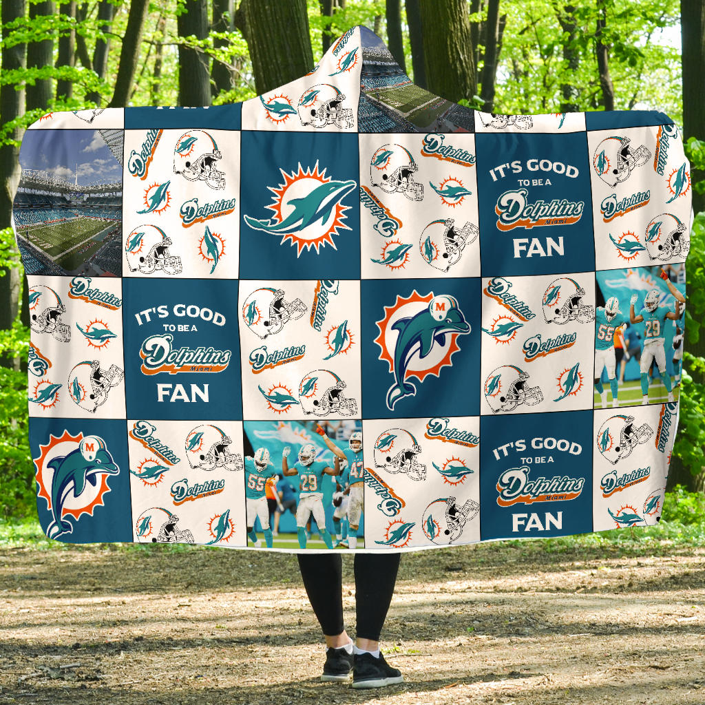 Its Good To Be A Miami Dolphins Fan Gift For Fan 3D Full Printing Hooded Blanket 5262