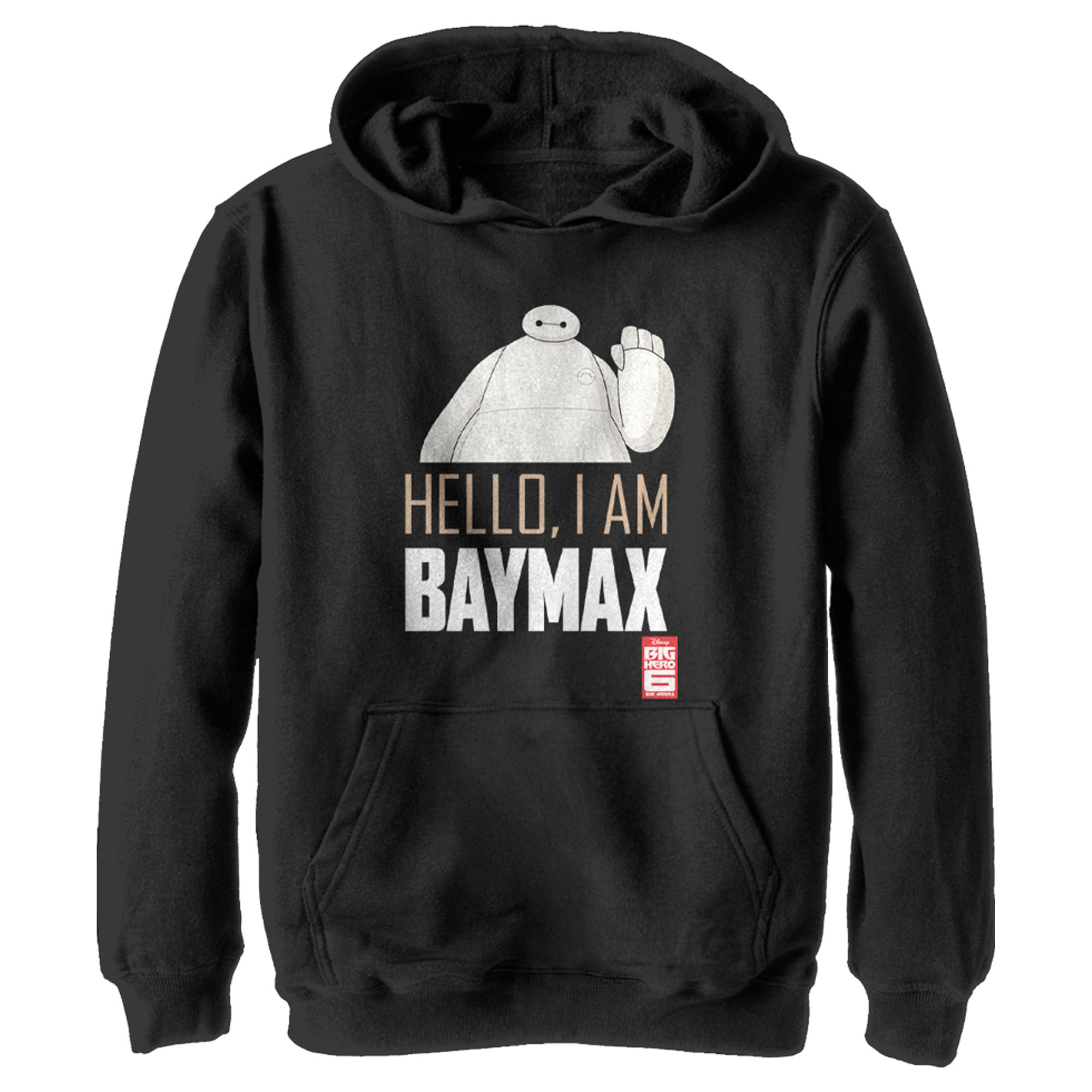 Boy’S Big Hero 6 Hello, I Am Baymax Pull Over Hoodie