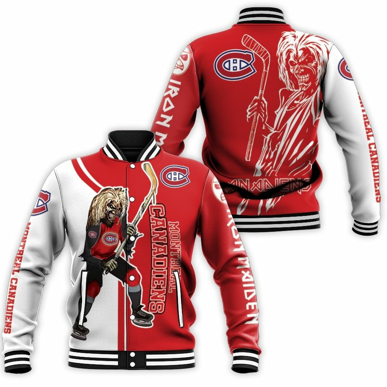 Montreal Canadiens Zombie For Fans Baseball Jacket