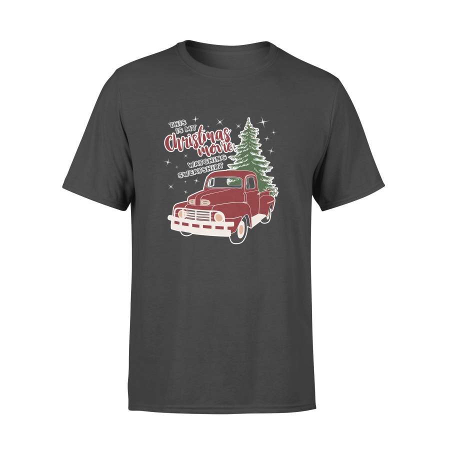 Christmas Movie Watching Hoodie for Adults, Vintage Truck – Standard T-shirt