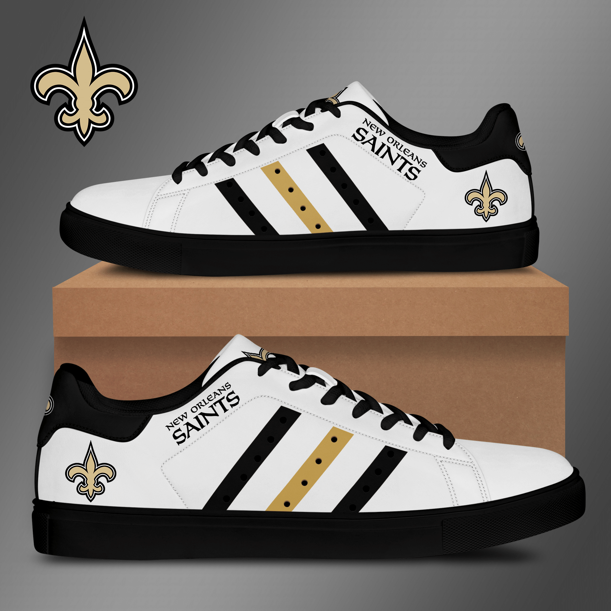 New Orleans Saints Low Top Shoes V4