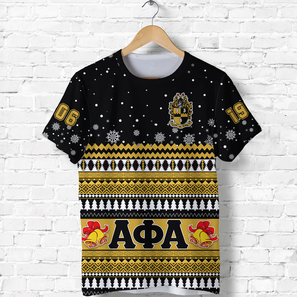 Alpha Phi Alpha Christmas T Shirt African Pattern Lt13