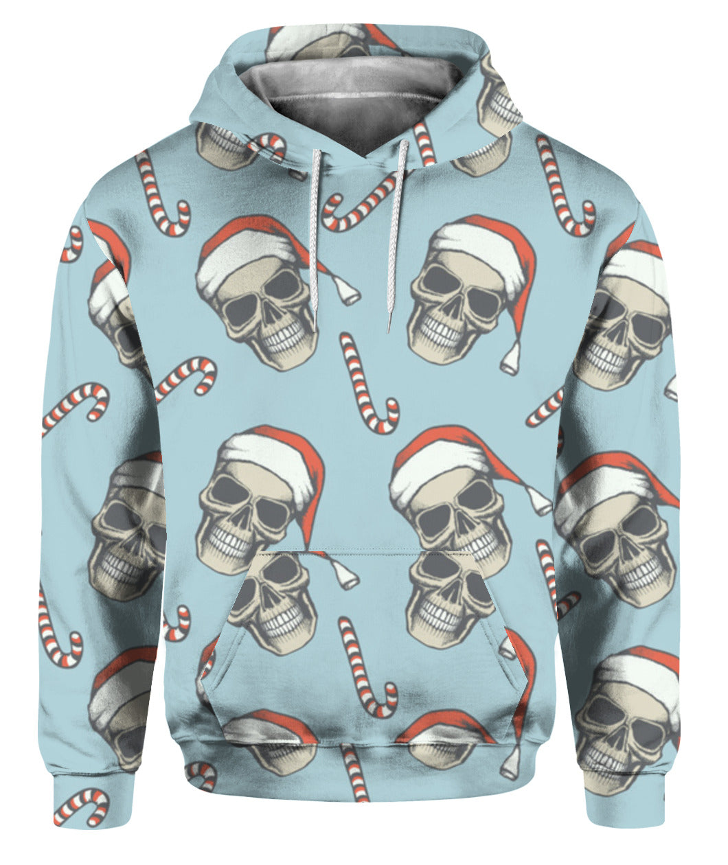 Skull And Candy Rod Christmas Hoodie Full Printed