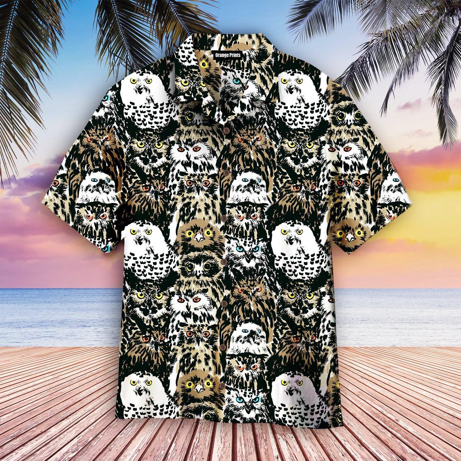 Retro Owls Hawaii Shirt For Men Women Ha54502