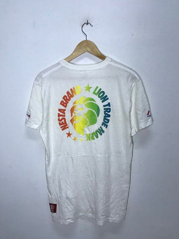 Rare Vintage Shirt Majestic La Colour Full Logo Nice Design Shirt