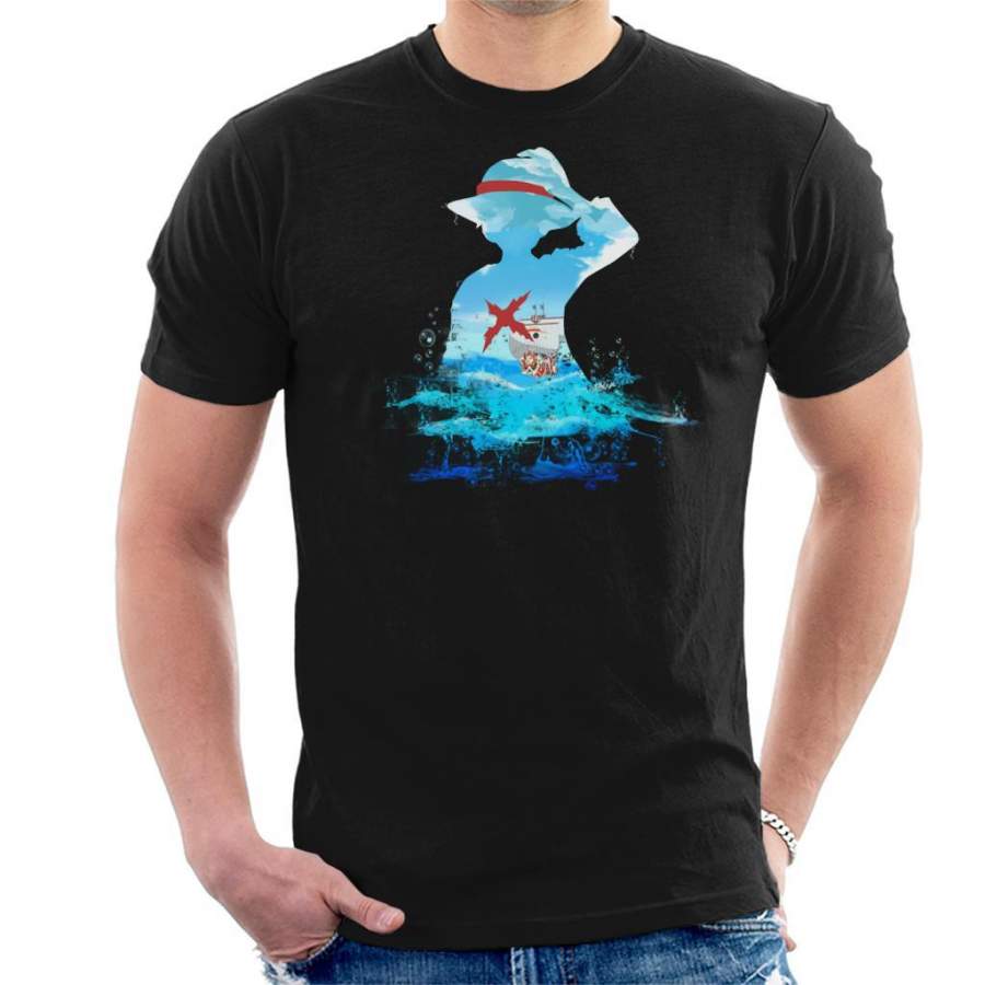 One Piece Luffy Seascape Men’s T-shirt