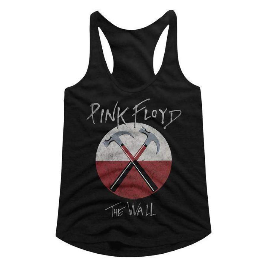 Pink Floyd Hammer The Wall Womens Racerback Tank Top Black T-Shirt