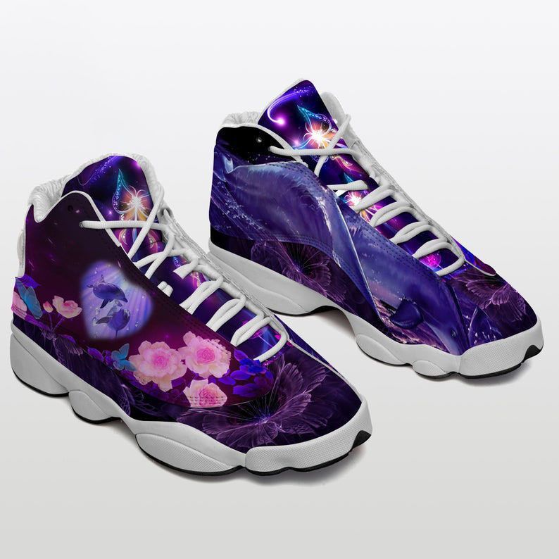 Dolphin JD13 Sneakers For Men and Women, Air JD13 Shoes, Printed Shoes, AJ Shoes, Birthday Unisex Gift Idea