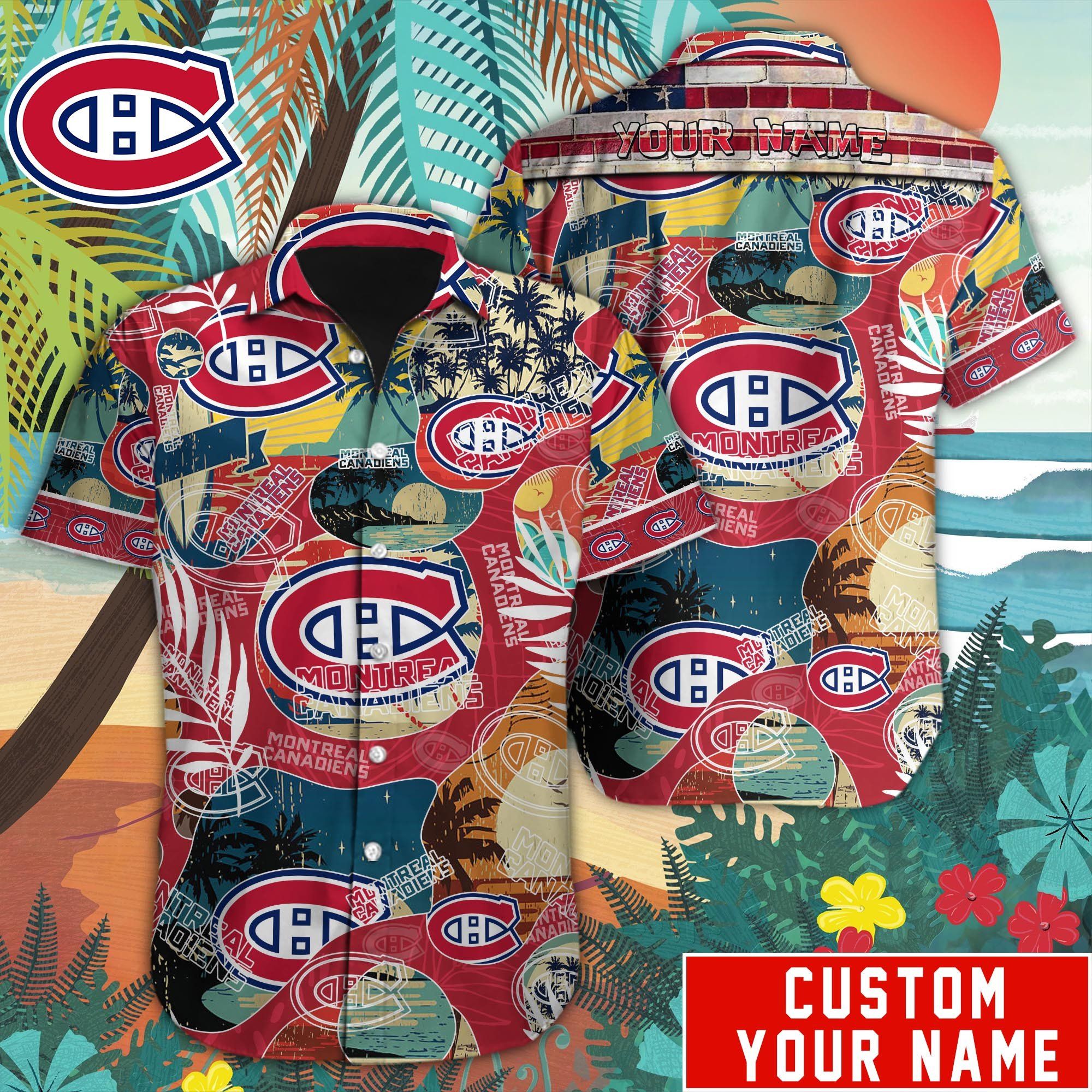 Montreal Canadiens Custom Name Hawaiian Shirt