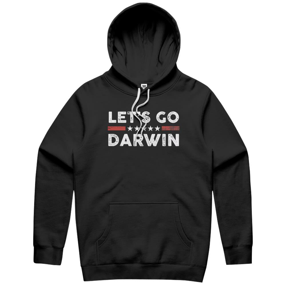 Lets Go Darwin Us Flag Vintage Hoodie