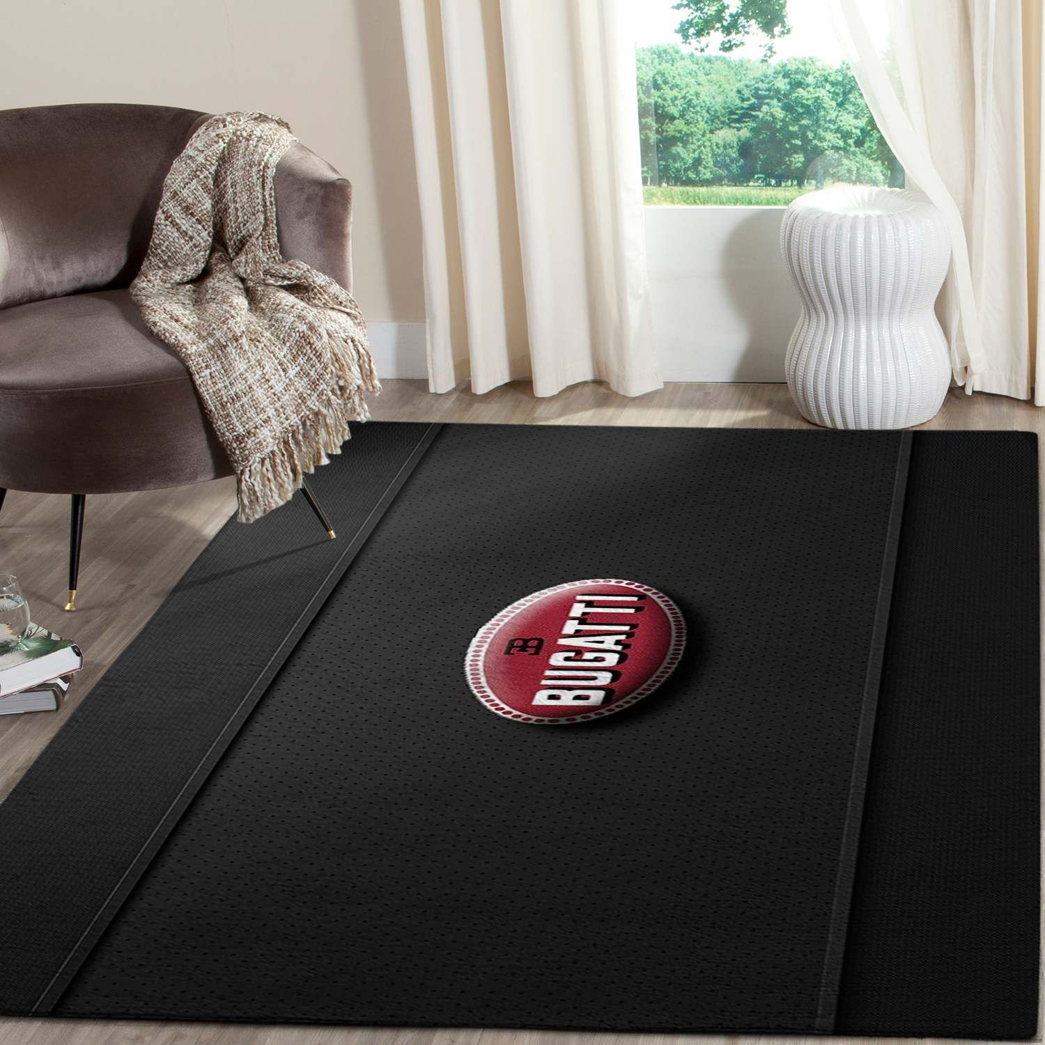 Bugatti Logo SuperCars Area Rugs Living Room Carpet FN131214 Local Brands Floor Decor