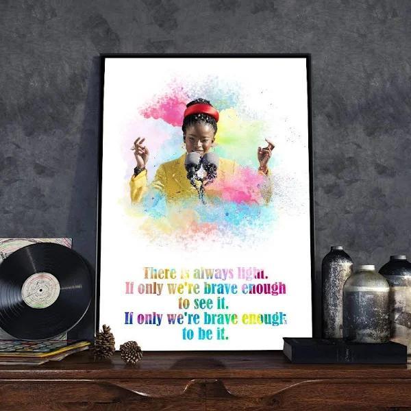 Amanda Gorman Poster Canvas, There Is Always Light, Inauguration Poem 2021, The Hill We Climb, Amanda Gorman Quotes, Feminist Art, Huna 14