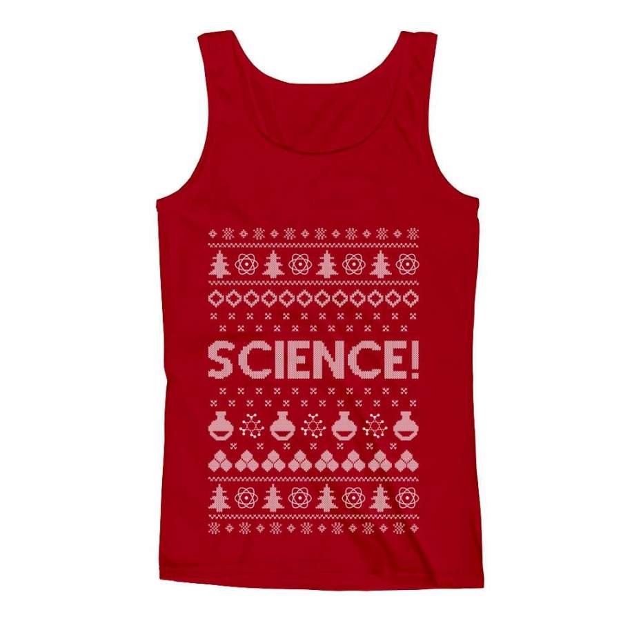 Science Ugly Christmas sweater Men’s Tank Top