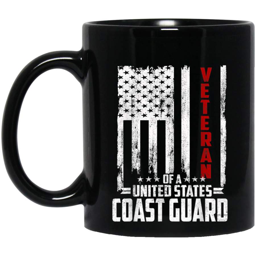 Veteran Of The US Coast Guard US Flag Shirt Veterans Day Christmas Gift Mug