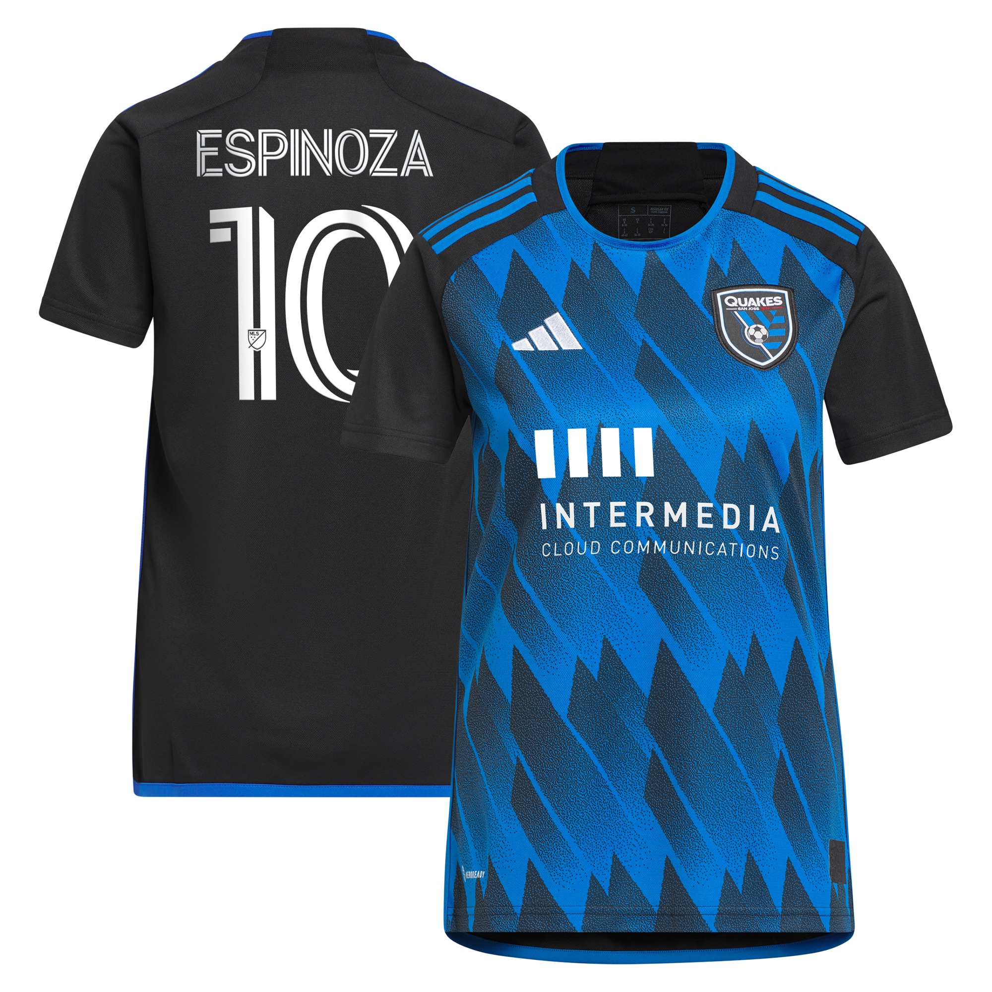 Cristian Espinoza San Jose Earthquakes Women's 2023 Active Fault Jersey Replica Jersey – Blue