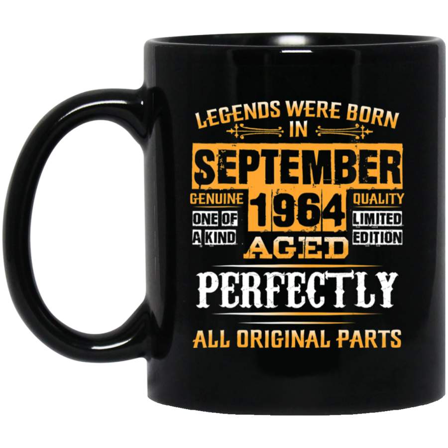 Vintage September 1964 Birthday Gift For 55 Yrs Old D2 Coffee Mug